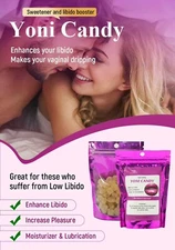 2 Yoni Sugar Candy / Kitty Soaker Bag / Pure Libido booster Pleasure Lubricant