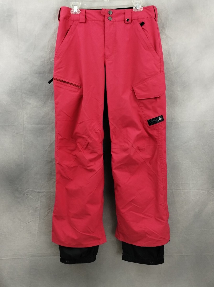 Burton Dry Ride Men's Light Red Snowboarding Nylon Ski Pants