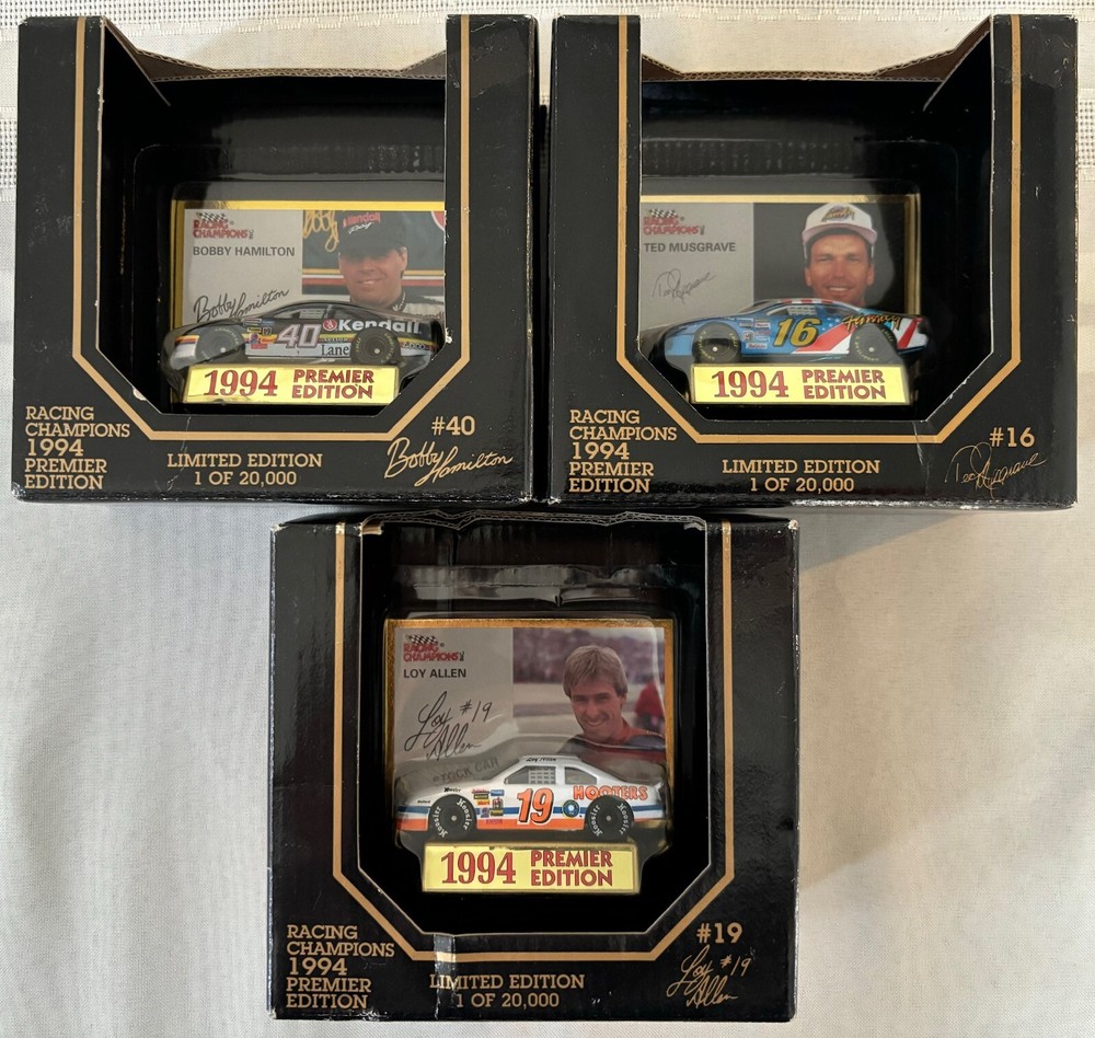 Racing Champions 1:64 NASCAR 1994 Premier Edition 3-Car Collection