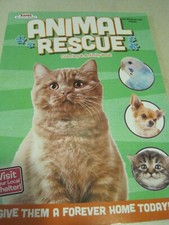 ANIMAL RESCUE Coloring  Activity Book Children's Unused U.S.A.
