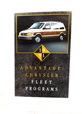 1991 Advantage Chrysler Fleet Programs Dealership Color Sales Brochure
