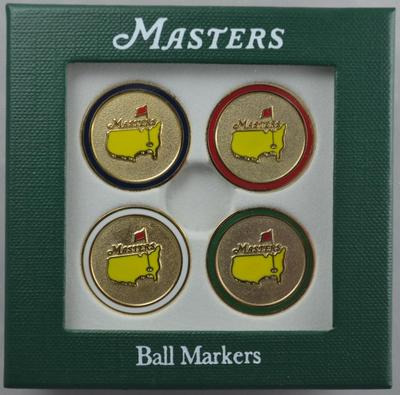 2012 Masters (4) Pack GOLF BALL MARK Marker from AUGUSTA NATIONAL