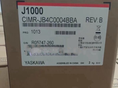 1PCS NEW Yaskawa inverter J1000 series CIMR-JB4C0004BBA 0.75/1.5KW Free delivery