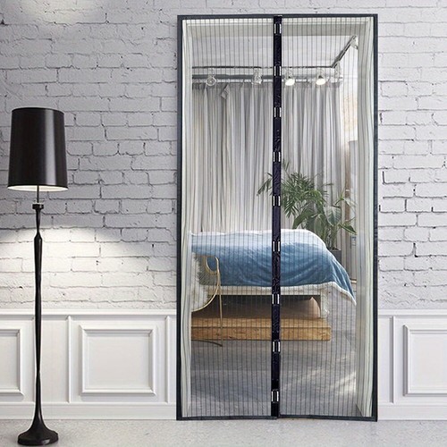 Zanzariera estiva tenda magnetica per porta mosche insetti 39 pollici x 83 pollici - Foto 5 di 10