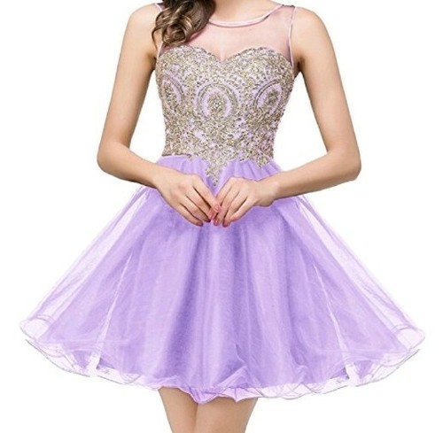Purple Gold Mini Evening Dress | eBay