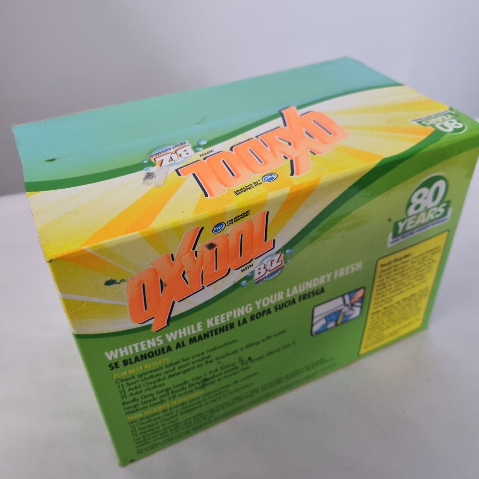 VTG Box Oxydol Powder Laundry Detergent Biz Stain Odor Eliminator 100