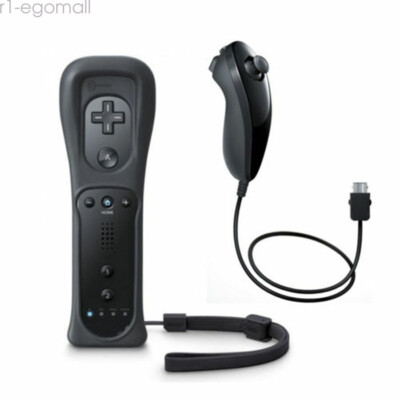 Remote Wiimote Nunchuck Controller Set Combo for Nintendo Wii/Wii U Game Console