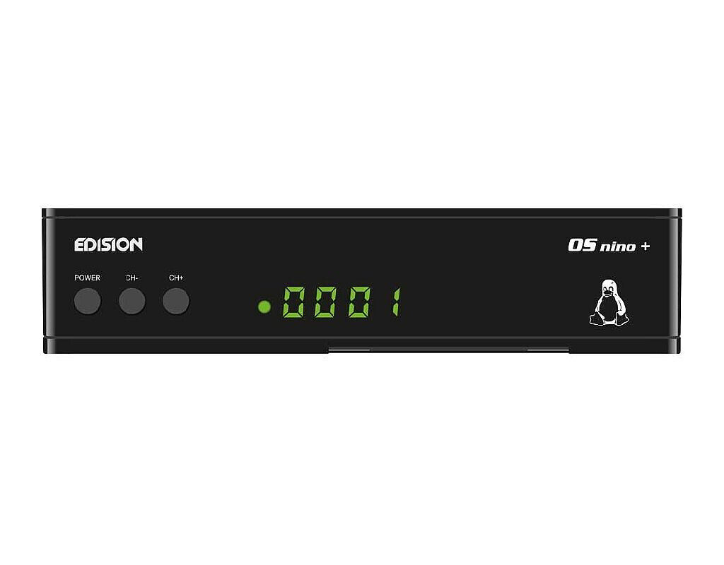 Edision OS nino plus DVB-S2 Full HD Linux Sat-Receiver schwarz