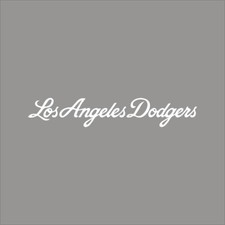 Los Angeles Dodgers 7 MLB Team Logo 1 Color Vinyl Decal Sticker Car Window Wall