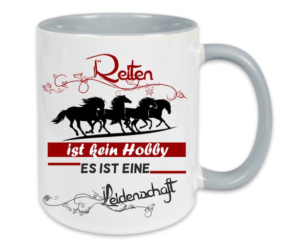 "Kaffeetasse/Kaffeebecher \" Reiten Ist Kein Hobby Es Ist Eine Leidenschaft \""-image