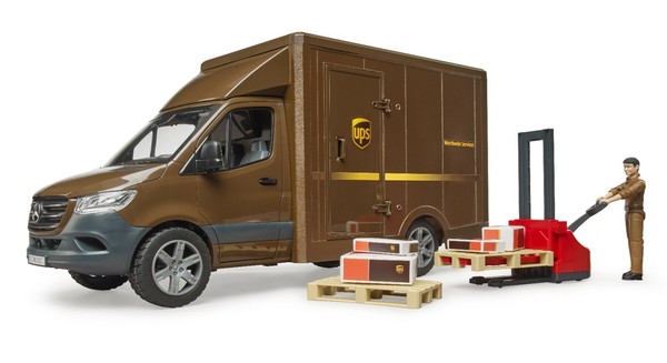 Bruder® 02678 Mb Sprinter Ups Mit Fahrer Und ZubehöR, Neu & Ovp-image