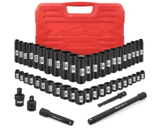 3/8-Inch Drive Impact Socket Set,49 Pieces,SAE/Metric,Deep/Shallow