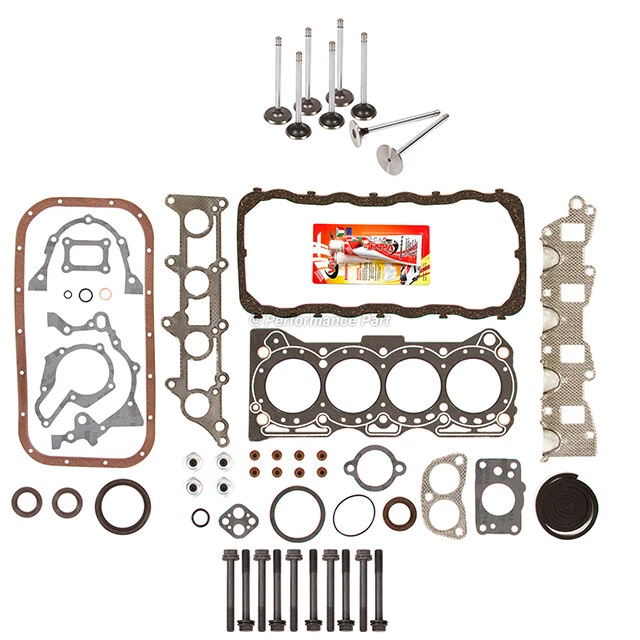 全垫圈套装进气排气阀适合 89-95 Geo 跟踪器铃木 1.6L G16KC — 第 4/4 张图片