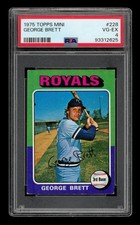 1975 Topps Mini Set-Break #228 George Brett PSA 4 VG-EX