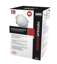 Sas Safety N95 Particle Respirator 8712 Box (10 masks)