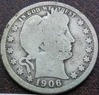 US 1906 Barber Quarter  **