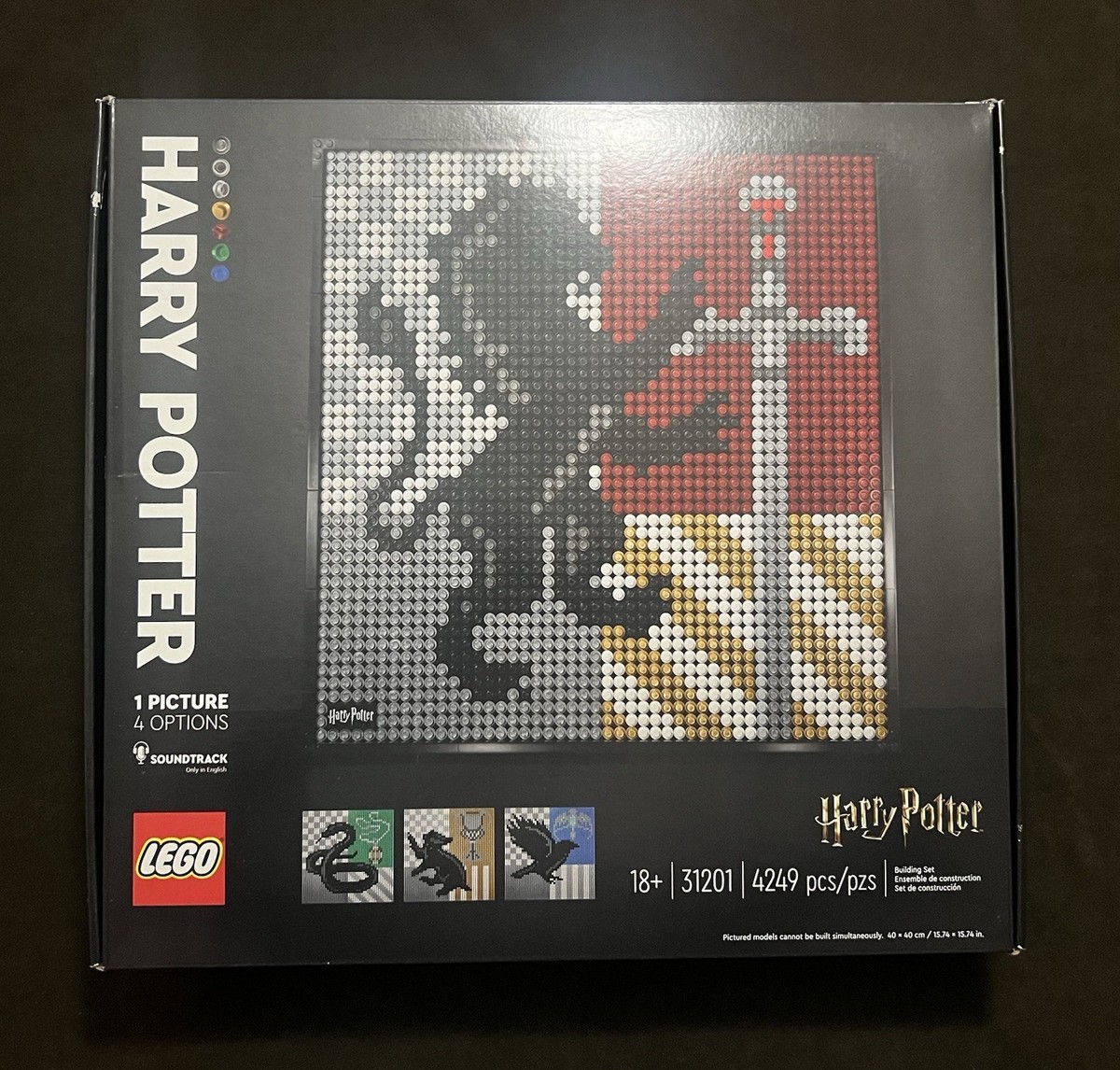 DAMAGED BOX LEGO Art Harry Potter Hogwarts Crests 31201 Retired