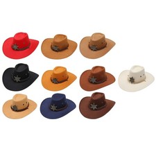 Western Cowboy Hut Sonnenhut mit verstellbarem Kinnriemen Polyester Sommer