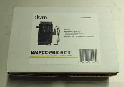 Ikan BMPCC-PBK-BC-S Blackmagic Pocket Cinema Camera Belt Clip Pro Battery Kit