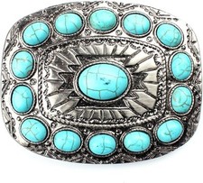 HUABOLA CALYN Turquoise belt buckle western buckles for ladies 1 