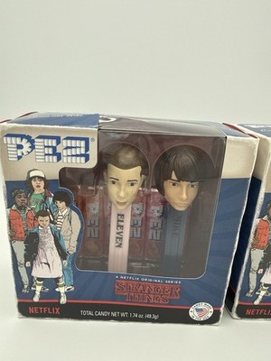 Stranger Things PEZ Set Eleven Mike Lucas Dustin Netflix Lot 2 Packs