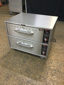 Hatco HDW-2 2 Drawer Free Standing Food Warmer With Casters 120 volts
