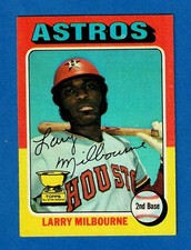 1975 Topps Baseball,Larry Milbourne,Houston Astros,#512,2nd Base,RC,$2.00 Ship#2