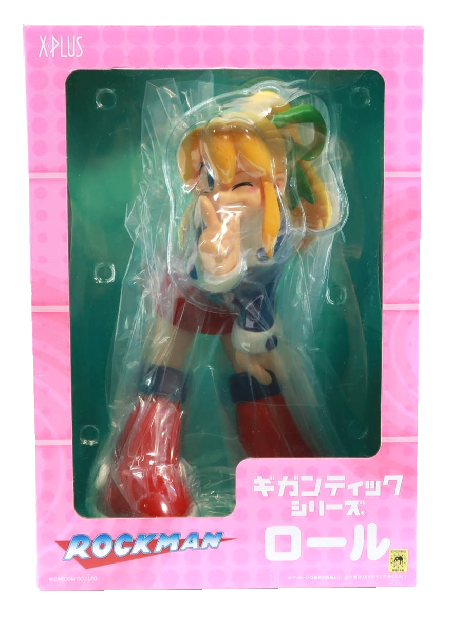 X-PLUS ギガンティック ロックマン ソフビ フィギュア MEGAMAN Gigantic Series Mega Man Rockman Roll Figure Doll Toy X-PLUS