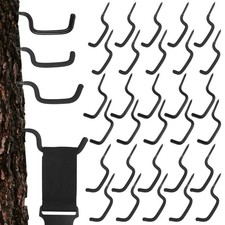 Yaocom 30 Pcs 3 Size Bow Hangers for Tree Stand Hooks Hunting Black 