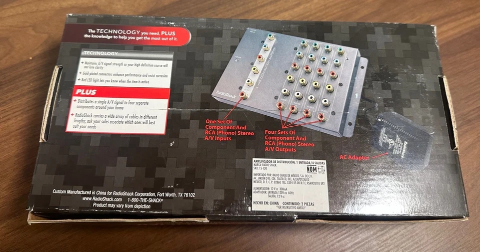 Radio Shack 1-In / 4-Out Distribution Amplifier – New Open Box - Image 3 of 4