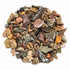 Aquarium Gravel River Rock, Natural Polished Mixed Colorful Stones, 10 LBS, f...