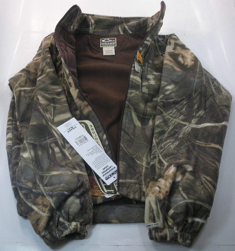 Drake Waterfowl 215 MAX4 Camo Fleece Coat Small - Picture 3 of 5