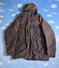 Woolrich Jacket Mens XLarge Gray Hooded Parka Made in USA Flannel Lined Outdoor