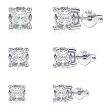 14K Plated Sterling Silver Hypoallergenic Stud Earrings for Women