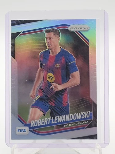 ROBERT LEWANDOWSKI 2025-26 PANINI PRIZM FIFA SOCCER SILVER #249 BARCELONA Q4856