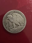 1945 D USA 🇺🇸  WALKING LIBERTY Silver 12.g Half Dollar EAGLE GOOD DETAILS