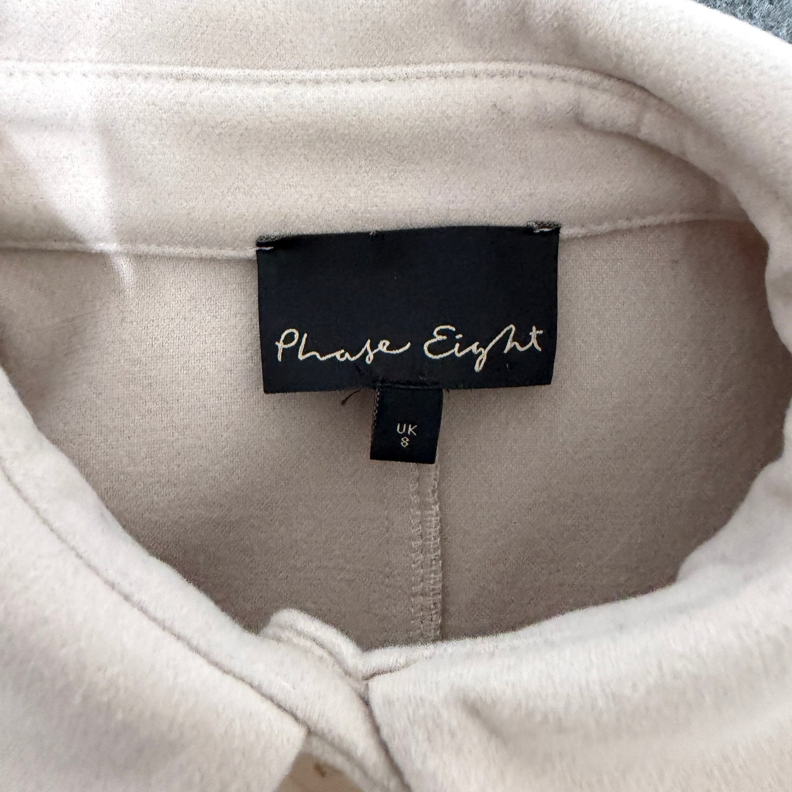 Phase Eight Beige Button-Up Jacket/Shacket UK 8 P… - image 2