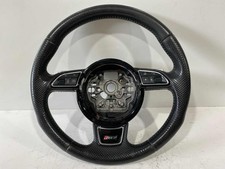2014 2015 Audi RS7 OEM Perforated Black Leather Steering Wheel (TL)