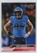 2024 Upper Deck CFL Exclusives 7/100 Jake Ceresna #14 1lm9