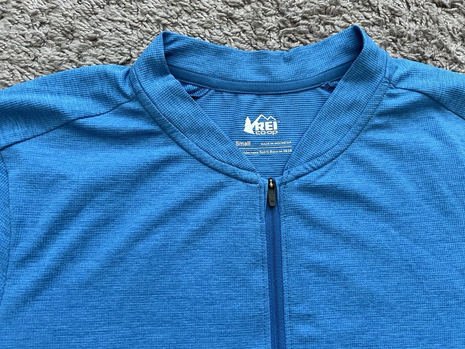 Мужская велосипедная майка с коротким рукавом REI Co-Op Junction размер Small синяя удобная НОВАЯ - Изображение 3 из 4