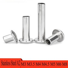 Round Head Semi Tubular Rivets Stainless Steel 304 Für Heim / Maschinenindustrie