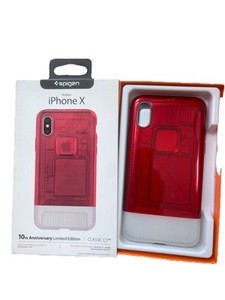 Spigen Classic C1 Ruby Red Case for iPhone X Limited Edition 10 Anniversary