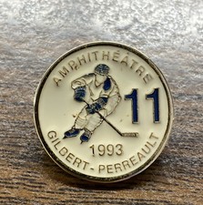 BEYOND RARE 1993 Buffalo Sabres Gilbert Perreault Lapel Pin Amphitheatre W/Case