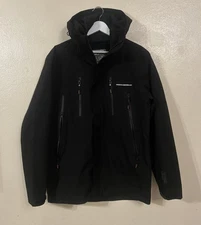 Super Dry Hydro Tech Black Waterproof Breathable Jacket Size Medium