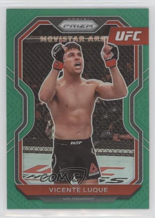 2021 Panini Prizm UFC Green Prizm Vicente Luque #53 mr1