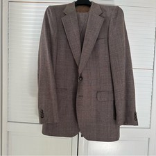 Vintage 70 s Yves Saint Laurent Classic 3 Piece Mens Wool Plaid Suit