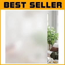 Non-Adhesive Reusable Door Film - Home Office Privacy