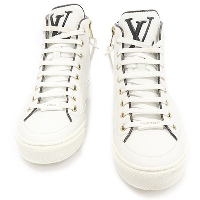 Louis Vuitton 1A8MR3 White Calf Game On Stella High-Top Women's 136017168