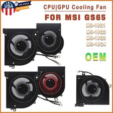 OEM MSI GS65 GS65VR CPU GPU Cooling Fan For MS-16Q1 MS-16Q2 MS-16Q3 MS-16Q4 NEW
