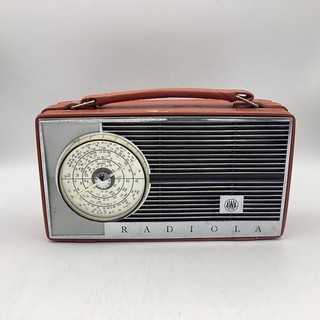 AWA Radiola Vintage Portable Transistor Radio in Orange Case (Untested) TE#8124